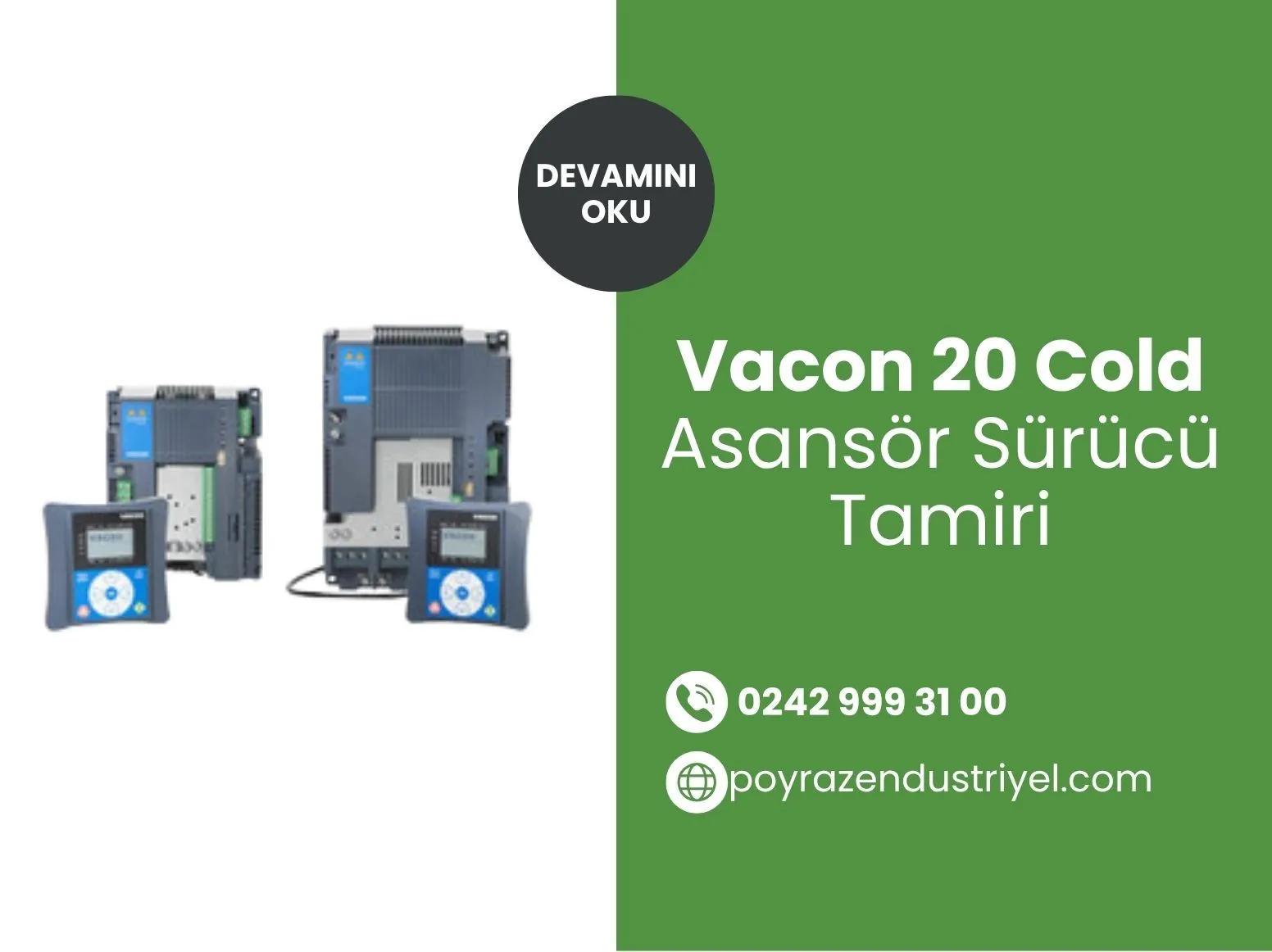 Vacon 20 Cold Asansör Sürücü Tamiri